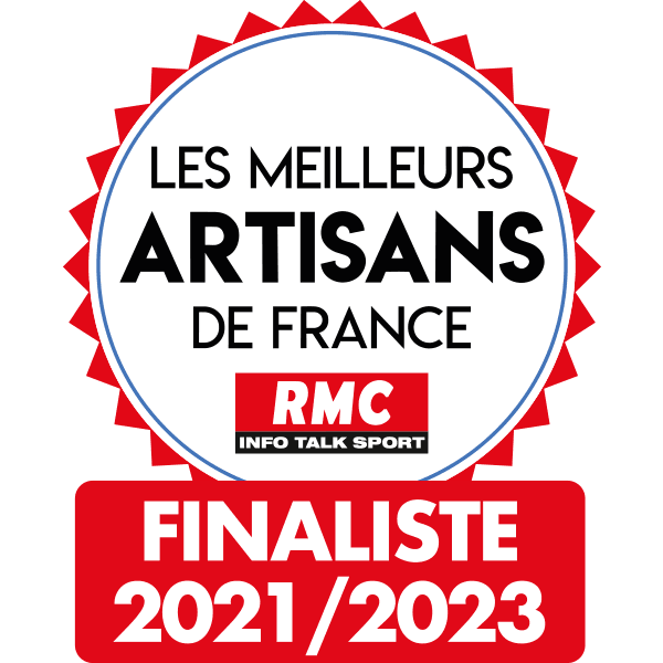logo meilleur artisan de france rmc finaliste en 2021 et 2023