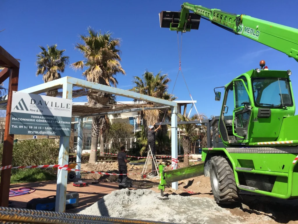 Grutage et terrassement par Daville Solutions Bâtiment